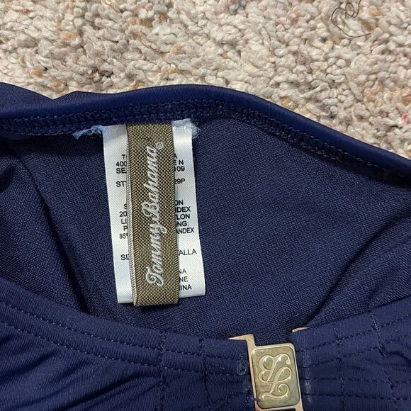 Tommy Bahama Navy Blue One Piece Halter Swimsuit Size 6/C - Picture 5 of 7